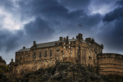 Storms at Edinburgh Castle in Scotland with Vanelli