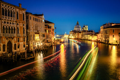 Venice Grand Canal from Academia Bridge-Blue Hour with Bobbi Lane