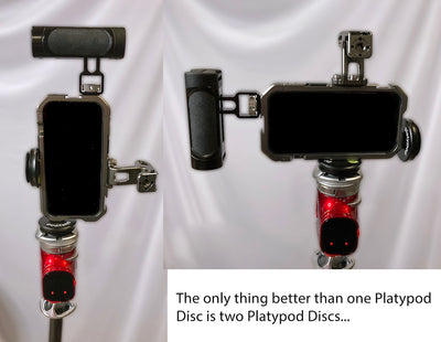 The only thing better than one Platypod Disc is TWO Platypod Discs...