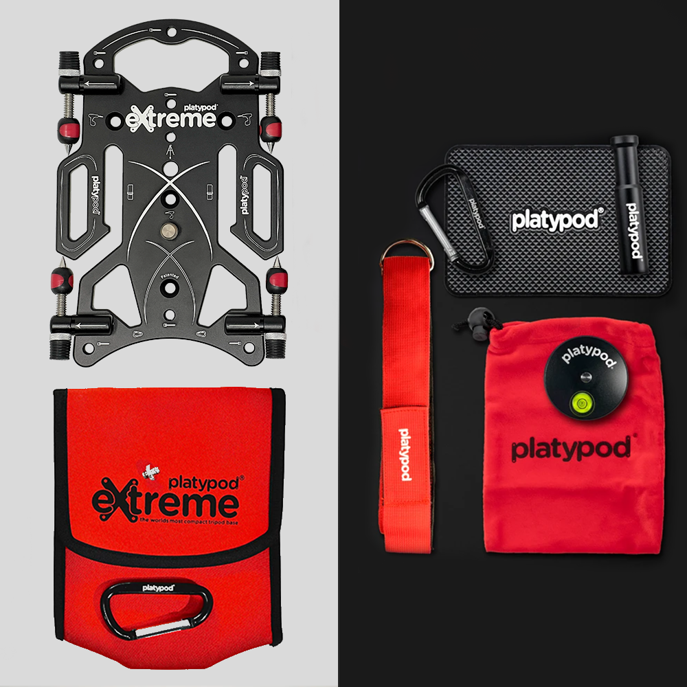 Platypod eXtreme Camera Support Tripod + Accessory Bundle